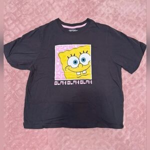 Spongebob Squarepants 'Blah Blah Blah' T-Shirt Kids Size Small Unisex Tee